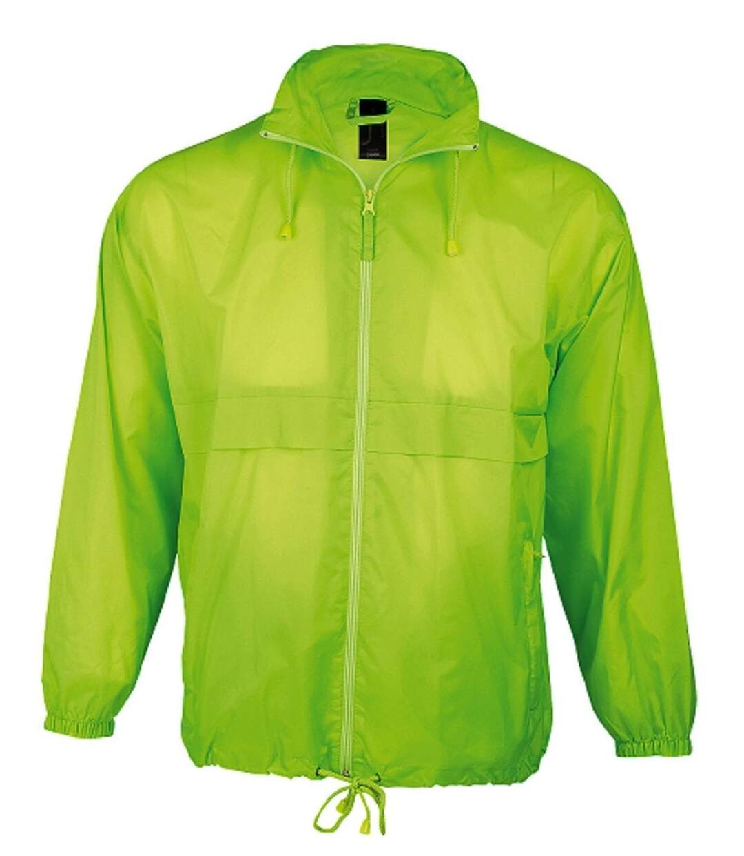 Veste coupe-vent imperméable - Unisexe - 32000 - vert citron fluo-1