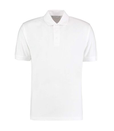 Polo klassic homme blanc Kustom Kit