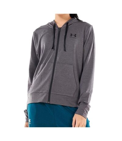 Sweat Zippé Gris Femme Under Armour Rival Terry - L