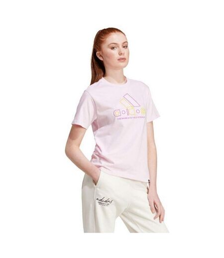T-shirt Style Logo Xpress Femme Rose Adidas
