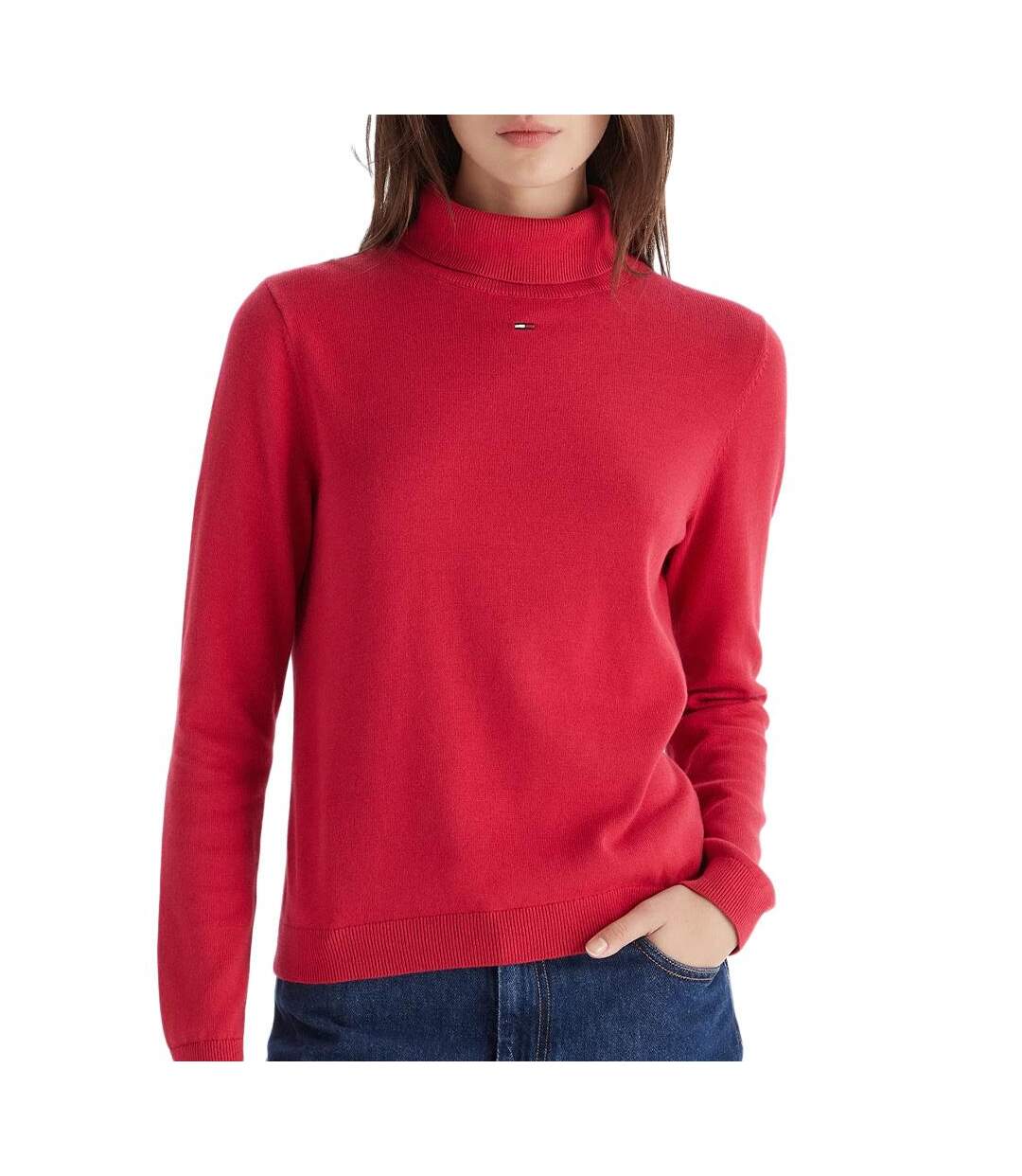 Pull rouge femme tommy hilfiger tjw essential-1