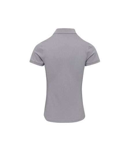 Premier Womens/Ladies Coolchecker Plus Polo Shirt (Silver)