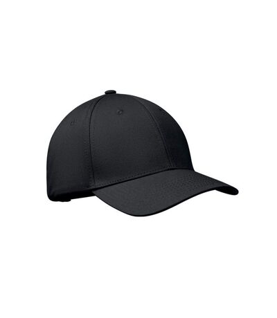 Bahamas Cotton 6 Panel Baseball Cap Black MidOcean