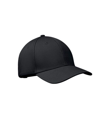 Bahamas Cotton 6 Panel Baseball Cap Black MidOcean