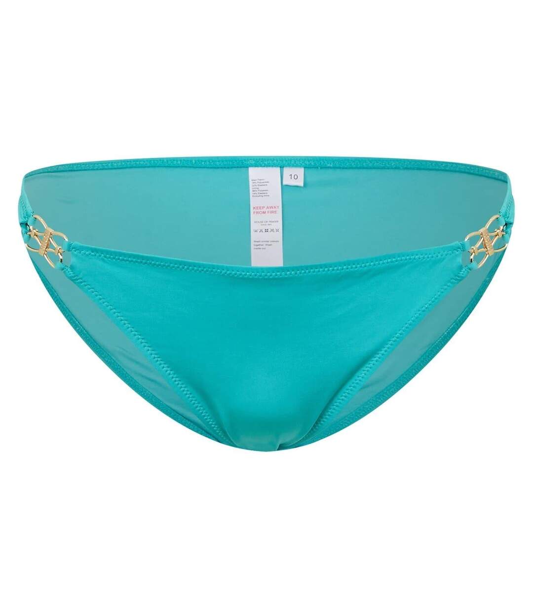 Bas De Maillot De Bain Motif/style Anneau Doré Kayla Femme Turquoise Pâle Biba-1