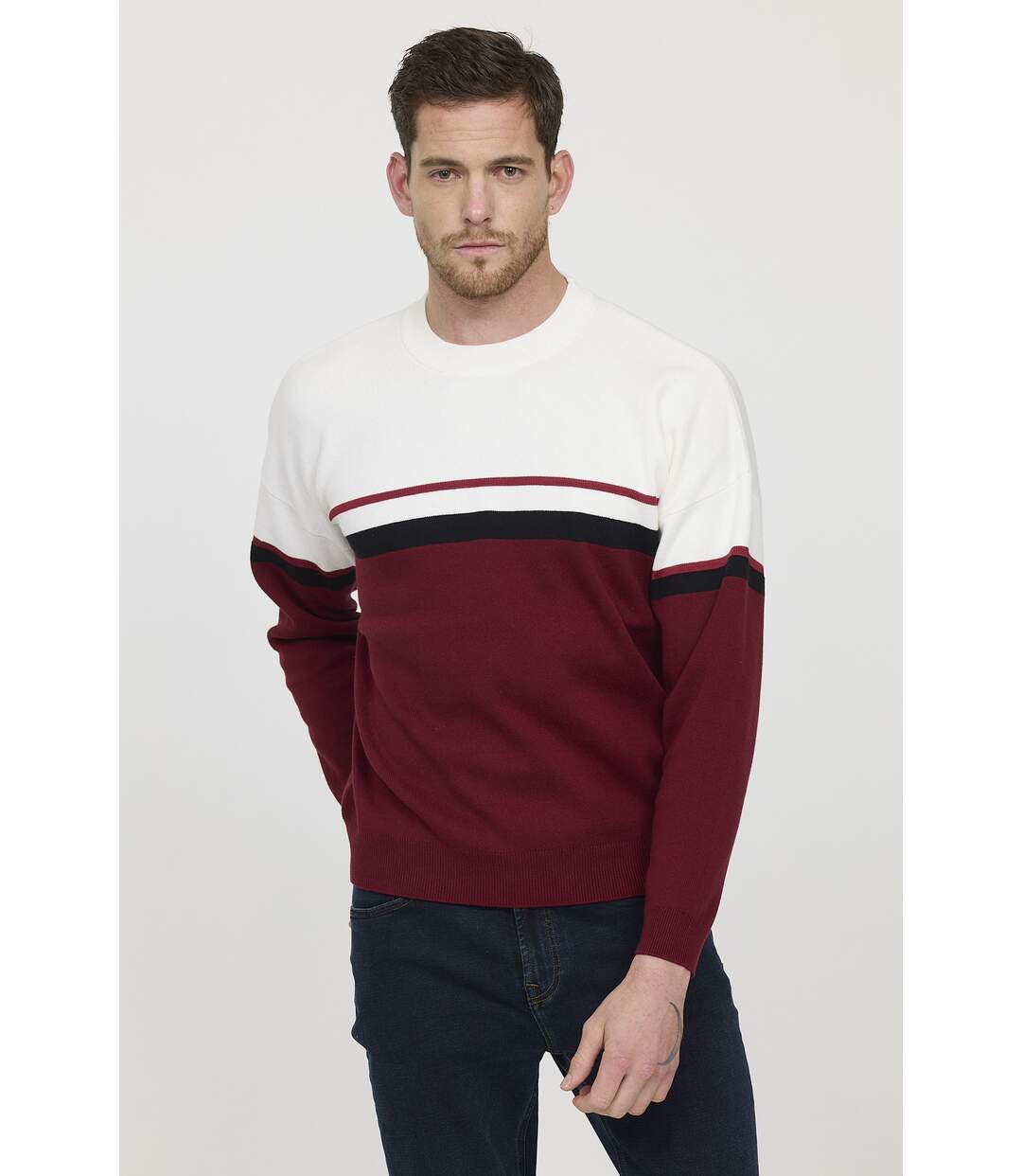Pull manches longues coton loose CARAN-1