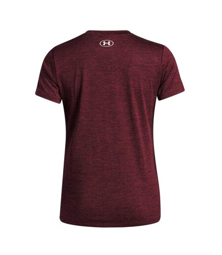 T-shirt Manches Courtes Motif/style À Nœud Femme Bordeaux Foncé Under Armour