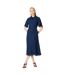 Robe mi-longue femme bleu marine Principles