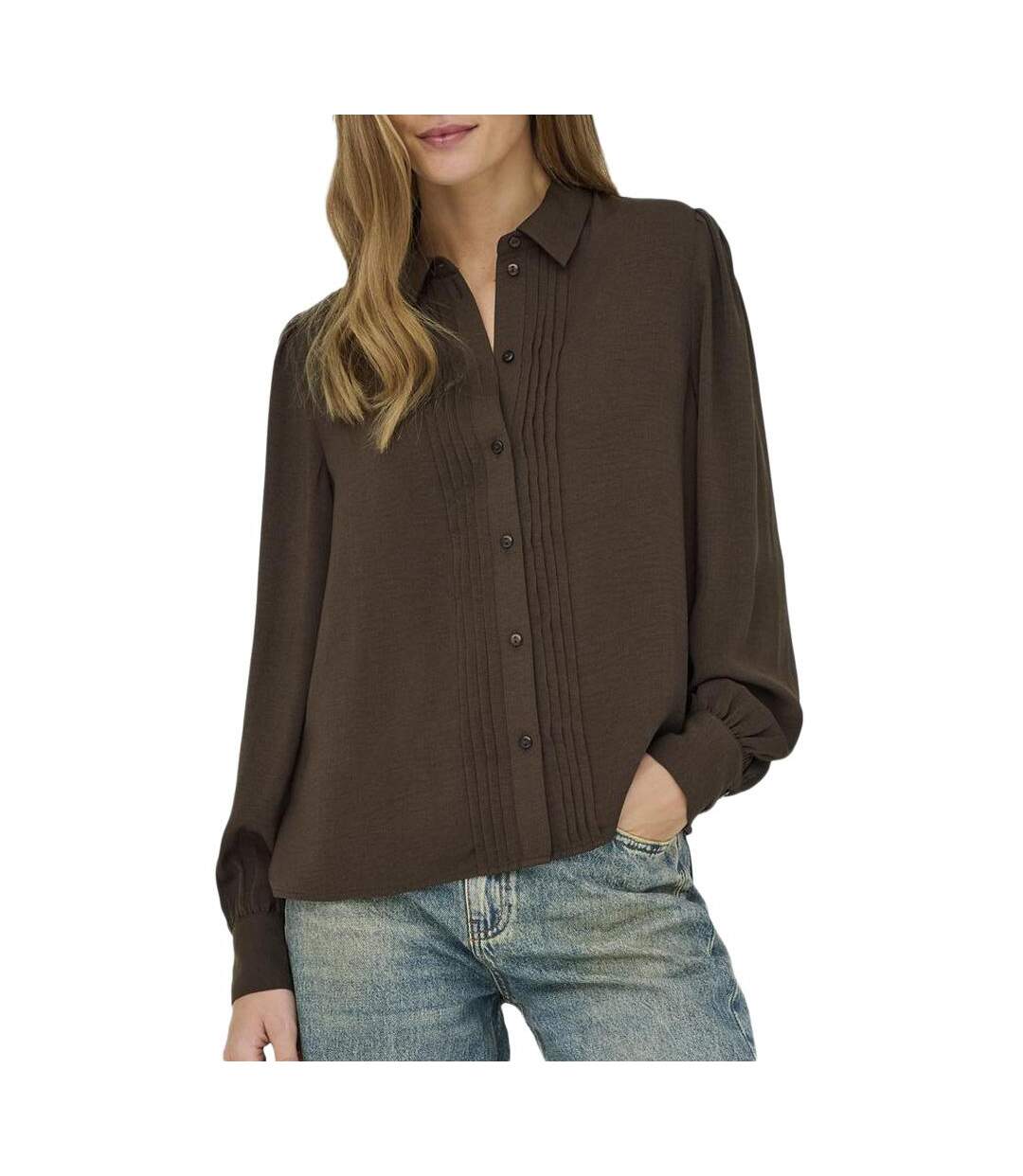 Blouse marron femme jdy diego-1