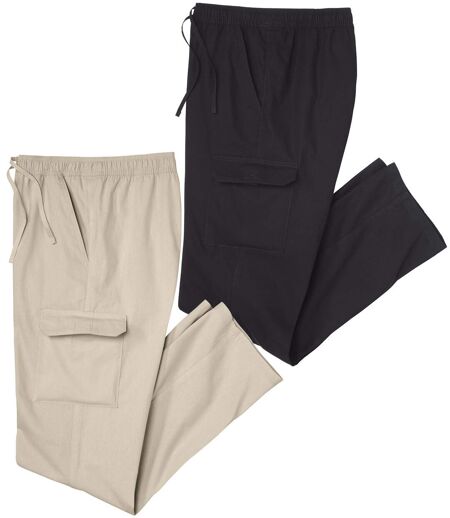 Lot de 2 Pantalons DÉTENTE CARGO
