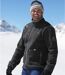 Blouson Polaire Homme Gris doublé Sherpa Winter Time