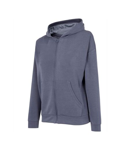 Veste À Capuche H4z22 Bld041 Femme Gris Argenté 4F