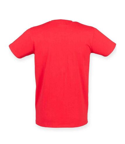 Mens feel good stretch t-shirt bright red SF