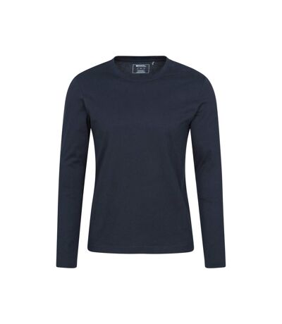 Mens Flint Crew Neck Long-sleeved T-shirt Navy Mountain Warehouse