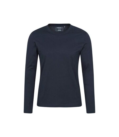 Mens Flint Crew Neck Long-sleeved T-shirt Navy Mountain Warehouse