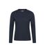 Mens Flint Crew Neck Long-sleeved T-shirt Navy Mountain Warehouse-1