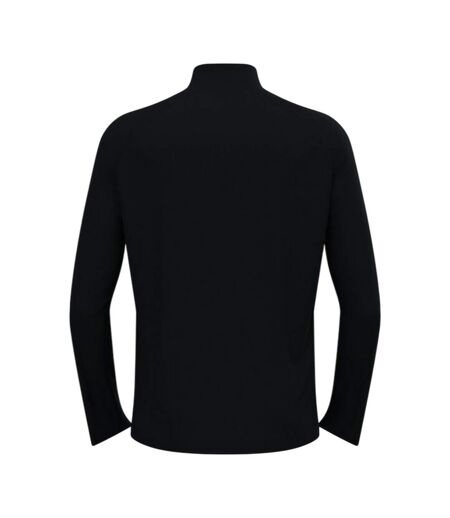 Mens Essentials Quarter Zip Fleece Top Black Odlo