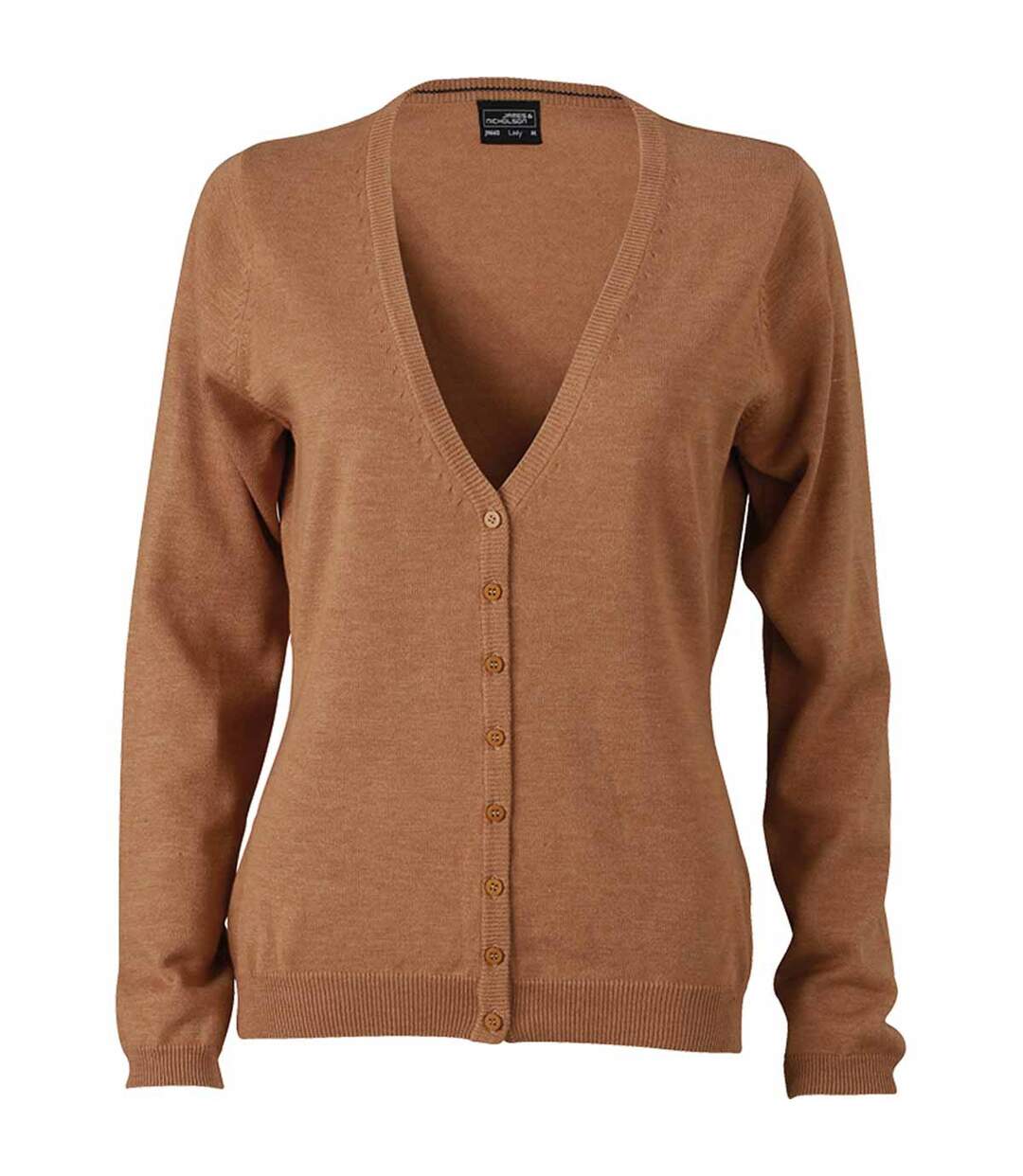 Gilet boutonné cardigan - FEMME - JN660 - beige-1