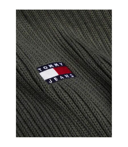 Unisex Adult Ribbed Scarf One Size Pewter Tommy Jeans