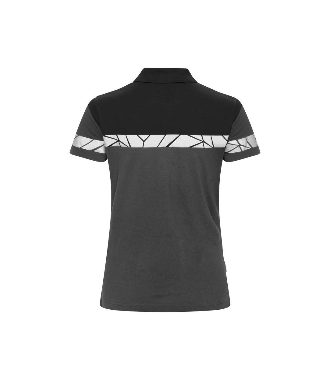 Womens/ladies Progression Pique Polo Shirt Grey Black Projob-2