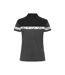 Womens/ladies Progression Pique Polo Shirt Grey Black Projob-2
