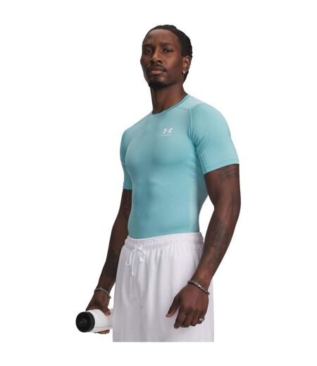 T-shirt Entraînement Homme Bleu Brumeux Blanc Under Armour