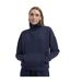 Sweat Uni À Col Montant Zippé Jean Femme Bleu Marine Trespass-4