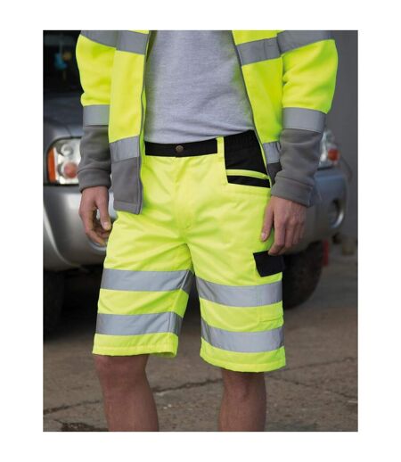 Short À Poches Homme Orange Fluo Result Safe-Guard