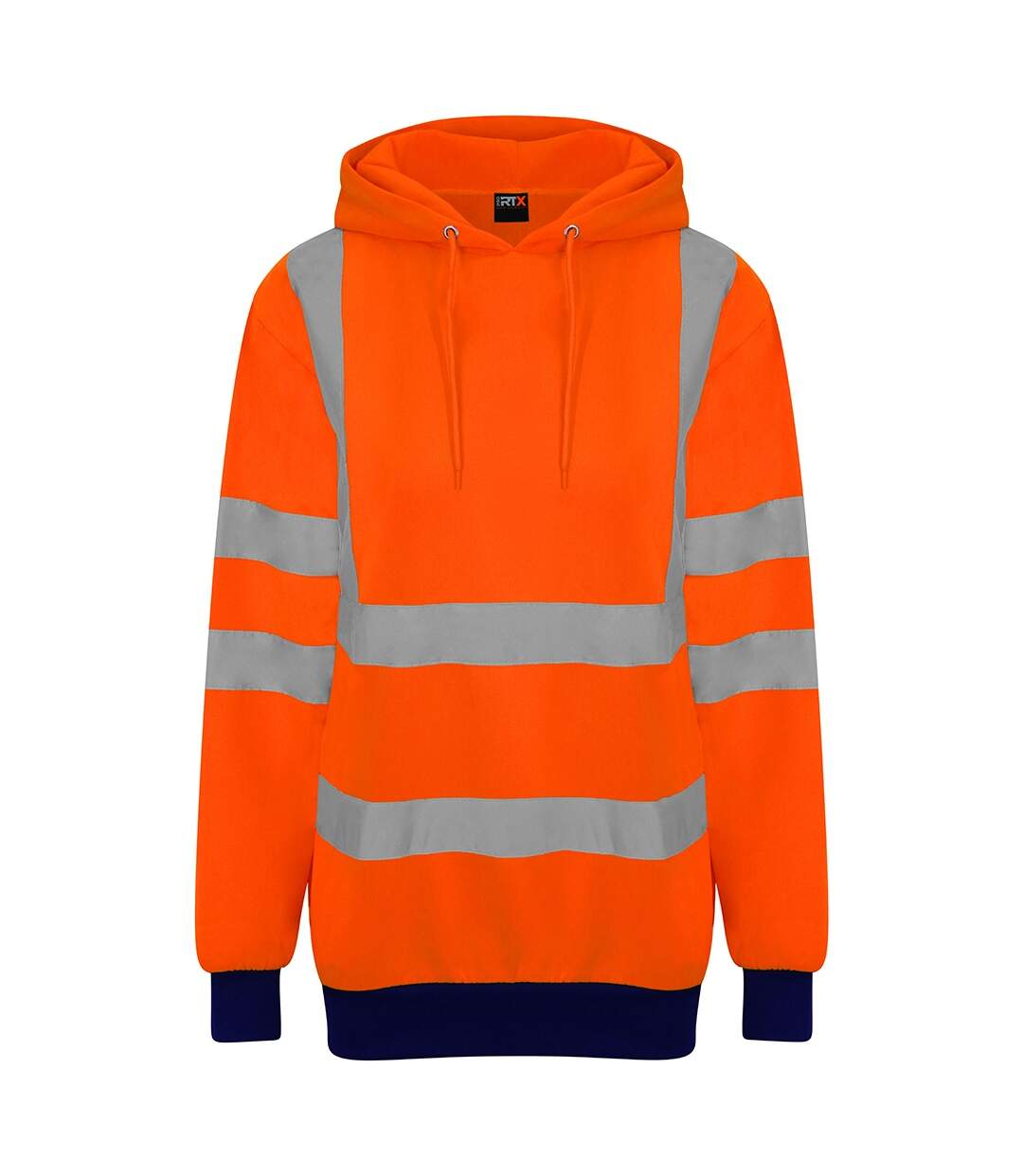 Mens high-vis hoodie orange/navy PRO RTX-1