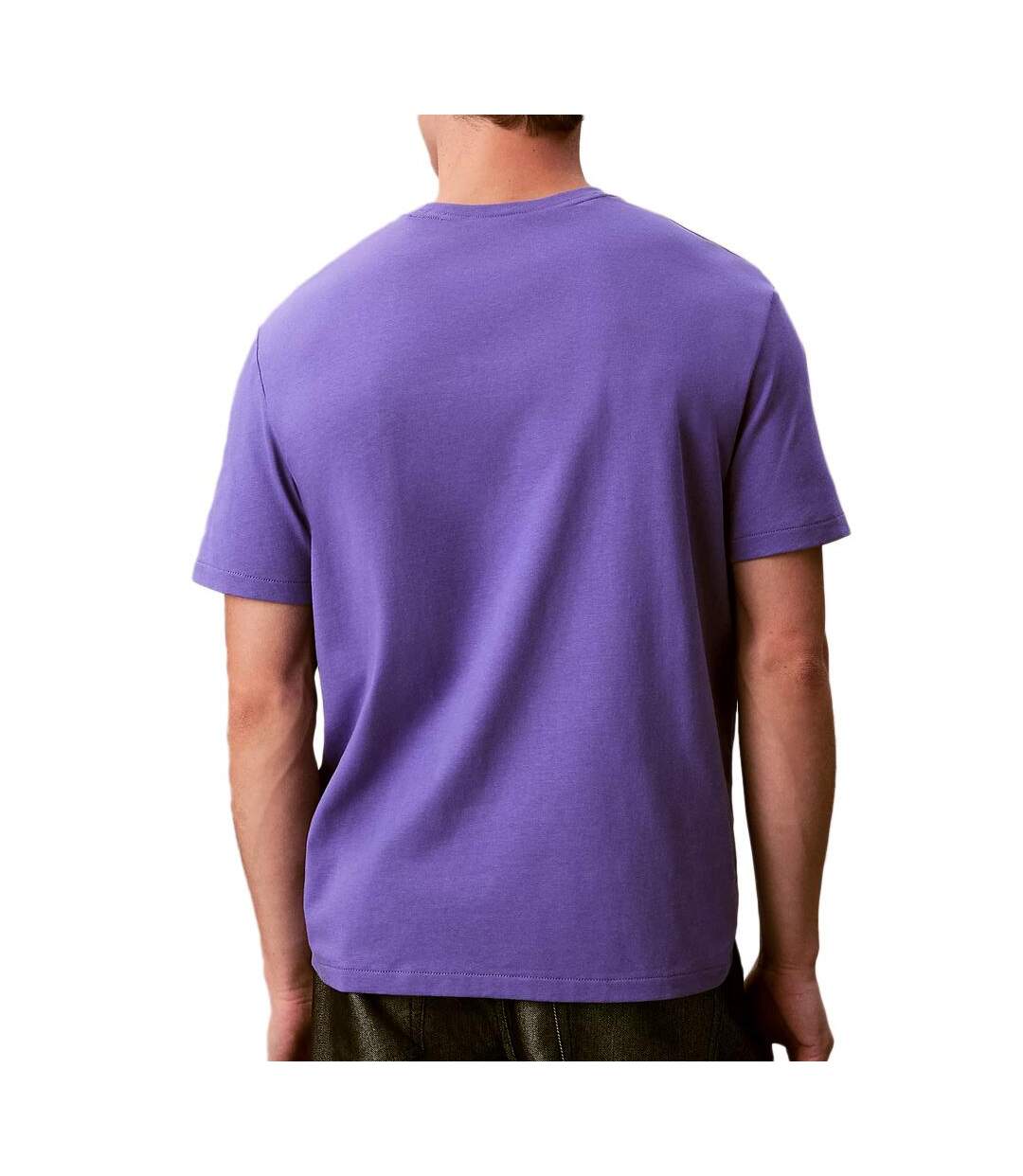 T-Shirt violet homme calvin klein jeans easy lv04rc275g-2