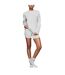 Womens/ladies Modal Boyfriend Long-sleeved T-shirt Light Heather Grey Skims-3