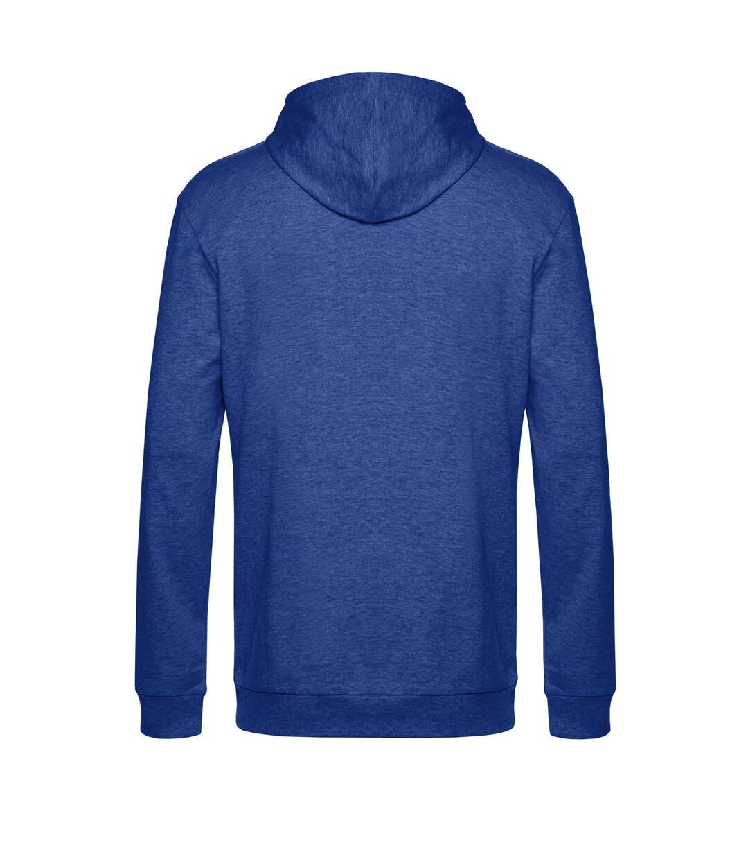 Sweat À Capuche Motif/style Chiné Adulte Bleu Roi B&C-2