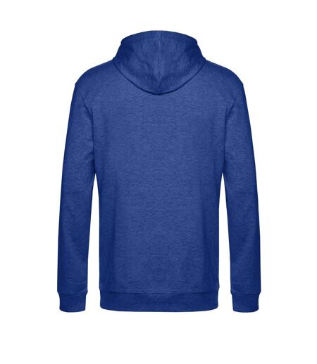 Sweat À Capuche Motif/style Chiné Adulte Bleu Roi B&C