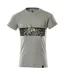 Mens Accelerate Safe Round Neck T-shirt Grey Hi Vis Yellow Mascot-1