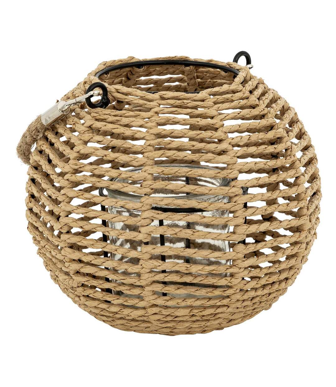 Lanterne Ronde Déco Maty 18cm Naturel-1