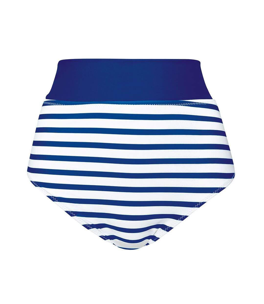 Culotte haute bleu Marinière-1