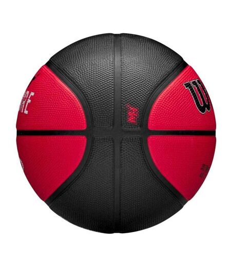 Ballon De Basket Motif/style Nba Miami Heat Taille 7 Noir Rouge Wilson