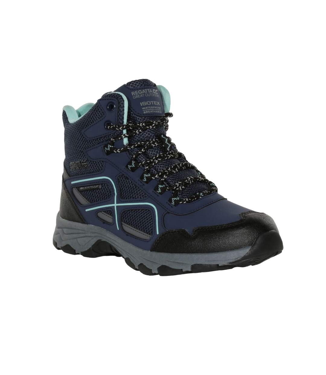 Womens/ladies lady vendeavour walking boots navy/amazonite Regatta-1