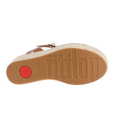Sandales À Talons Compensés Eloise Espadrille Femme Marron Clair FitFlop