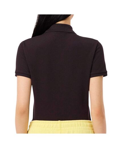 Polo marron femme lacoste pf5462-031