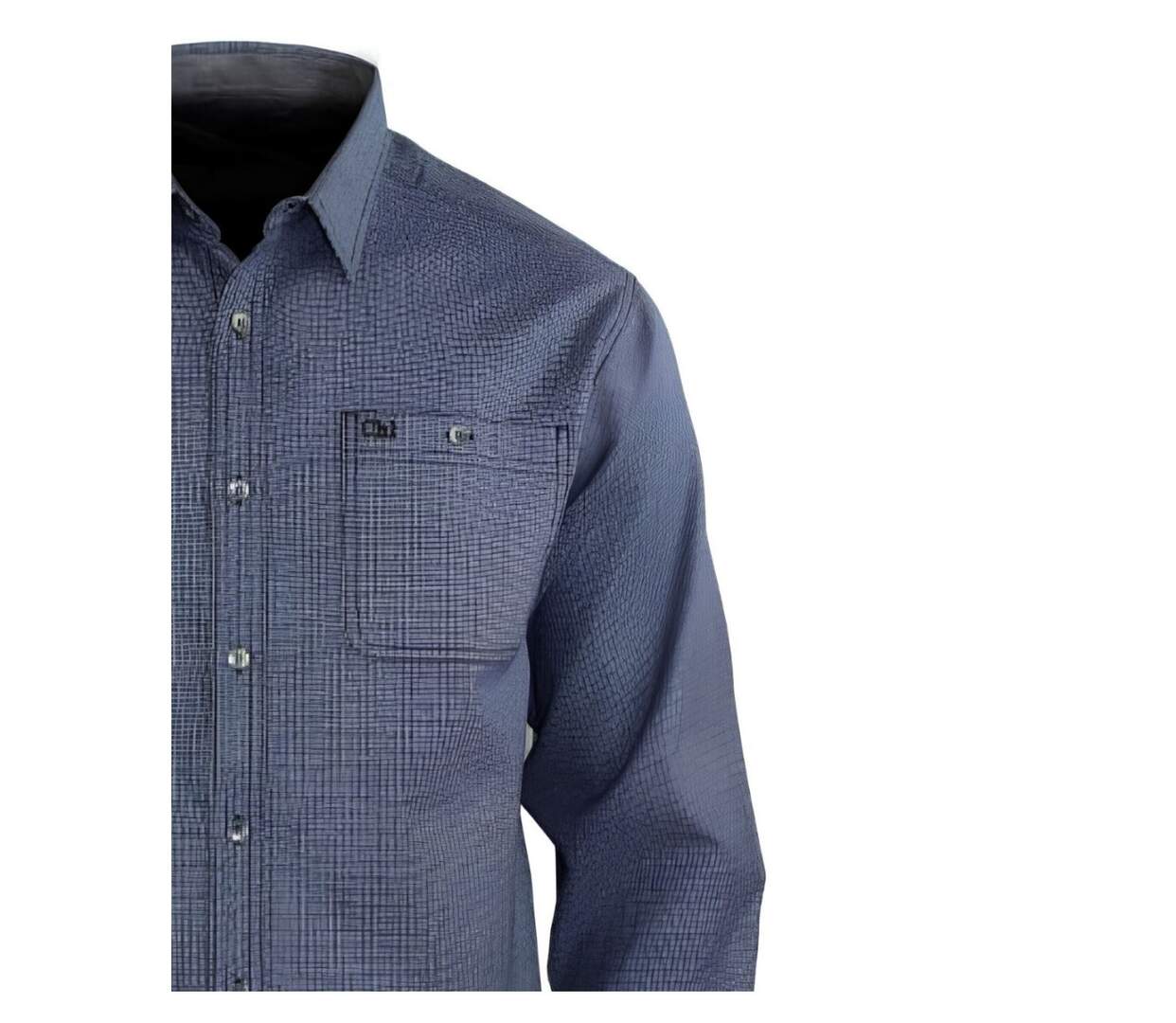 CHALLENGER TRUBLION1 - Chemise à carreaux flanelle grise manches longues pour un confort thermique élégant-4