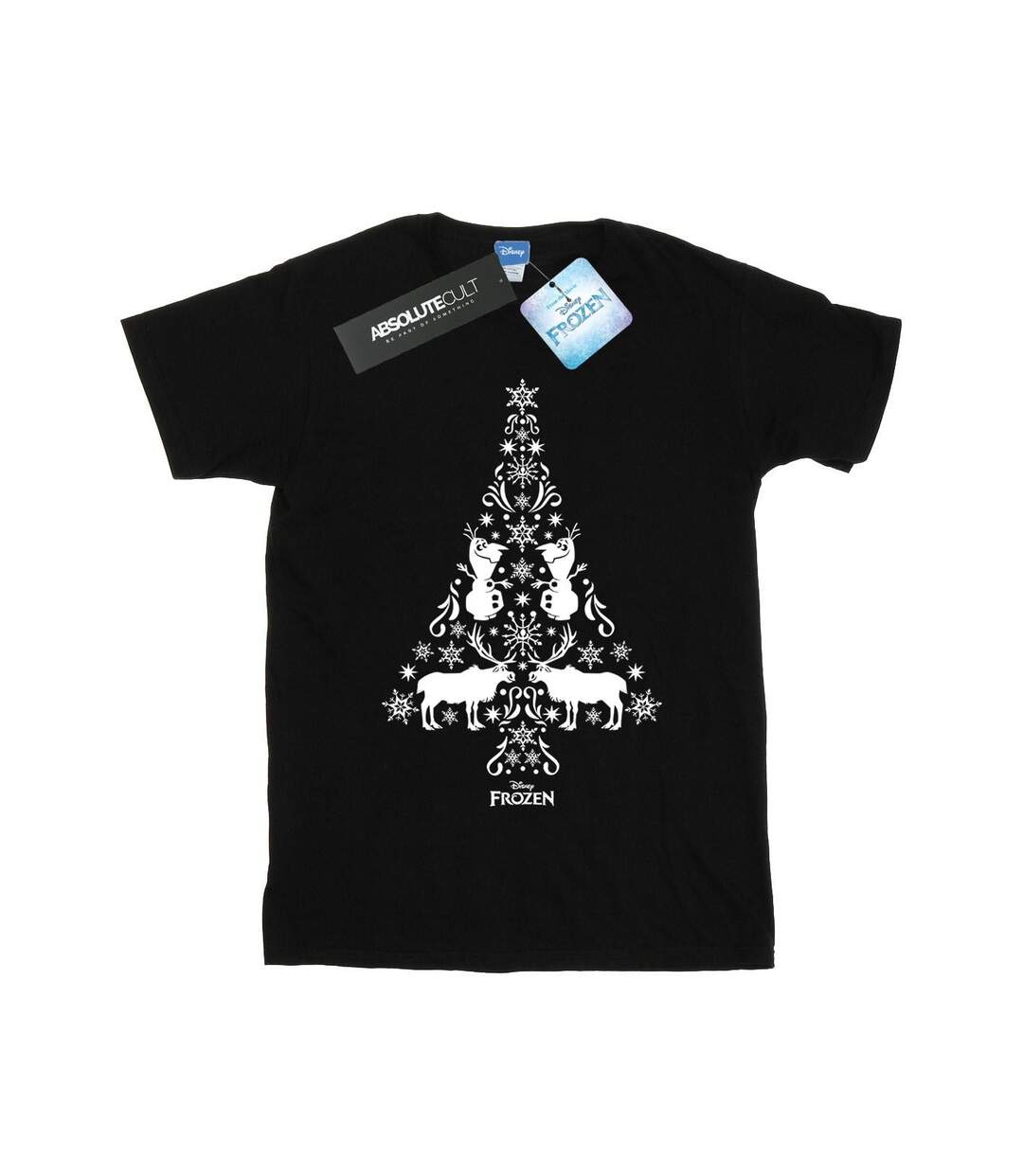 Disney - T-shirt FROZEN CHRISTMAS TREE - Femme (Noir) - UTBI24687-1