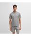 Mens Waffle Knit Pyjama Top Medium Grey Boss-2