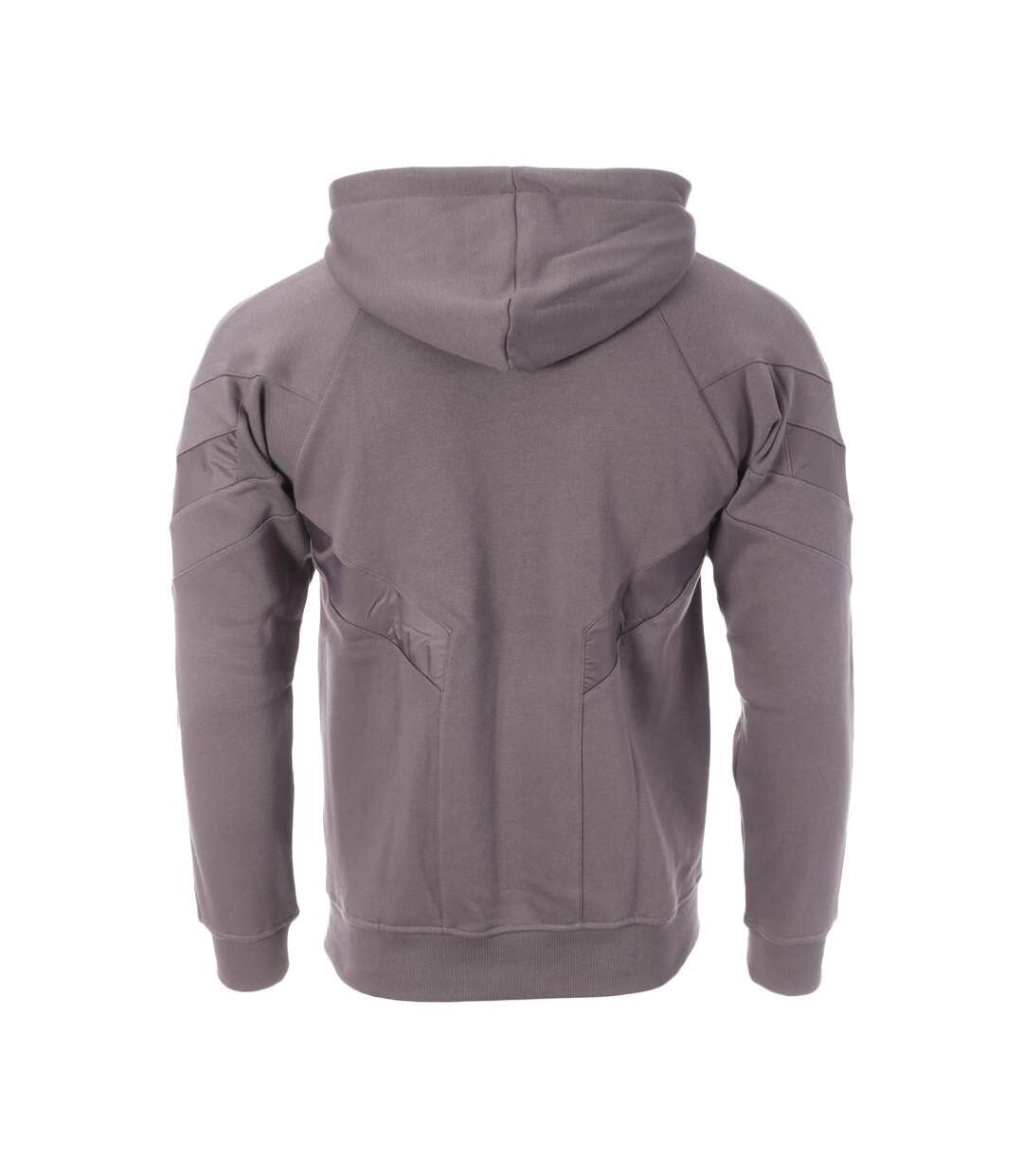 Sweat à Capuche Gris Homme Adidas Overl - M-2