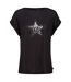Regatta Womens/Ladies Roselynn Star T-Shirt (Black) - UTRG8768