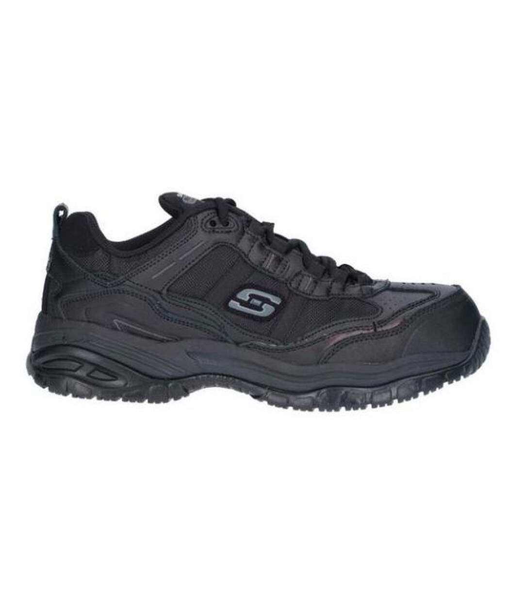 Mens Soft Stride Work Trainer Black Skechers-3