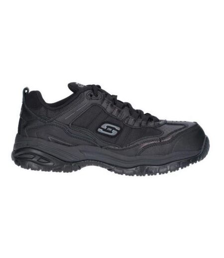 Mens Soft Stride Work Trainer Black Skechers