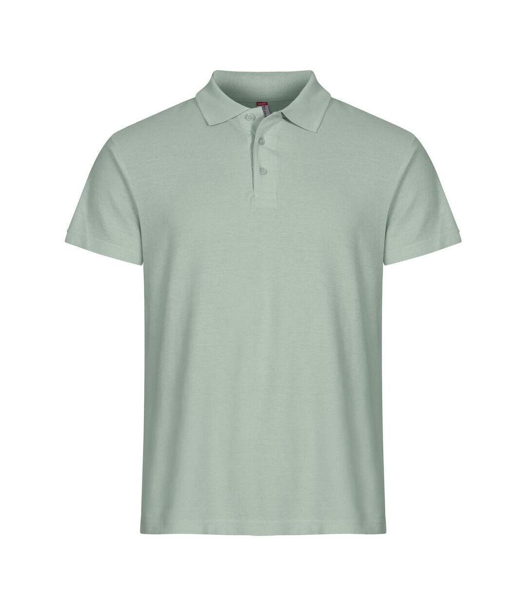 Polo Basic Homme Vert Sauge Clique-1