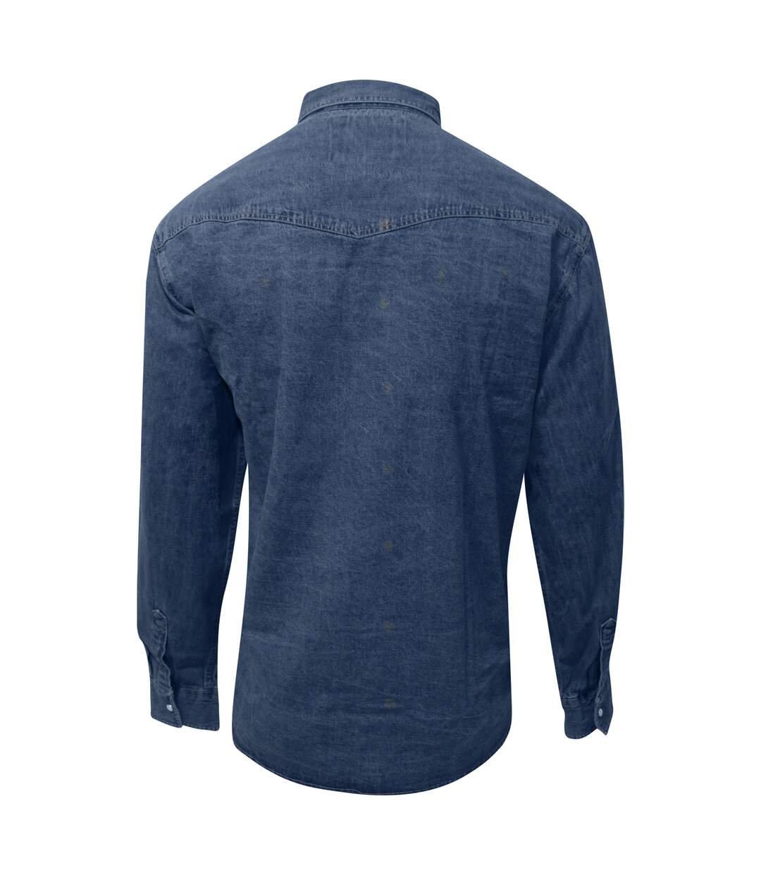 Chemise d555 western homme bleu Duke