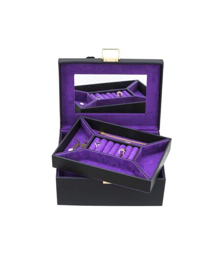 Davidts - Coffret à bijoux Flower - noir/violet - 8772